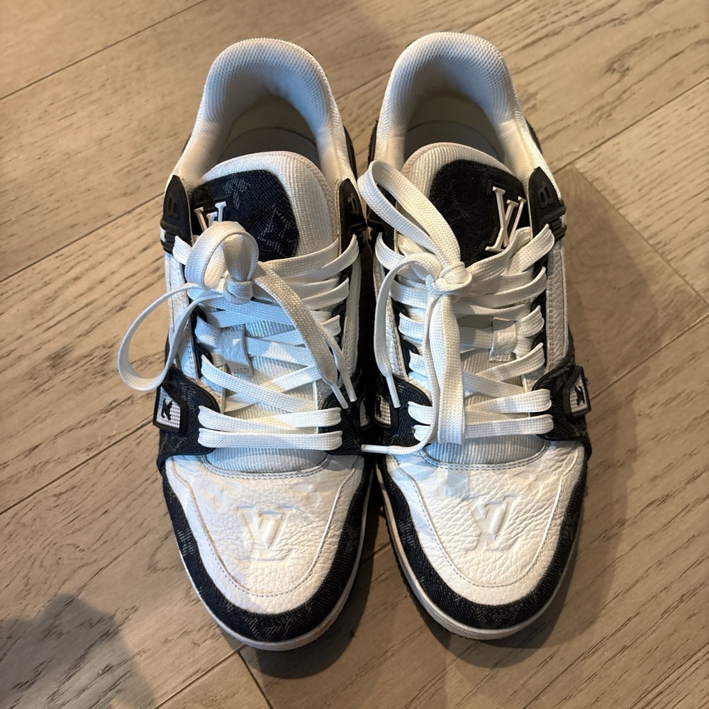 Louis Vuitton Black and White Men's Sneakers